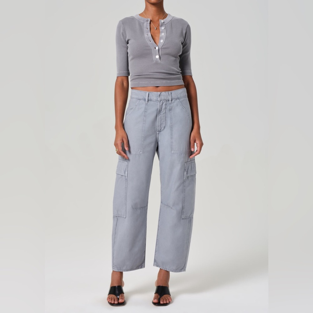 Citizens Of Humanity Gray Cropped Pants
